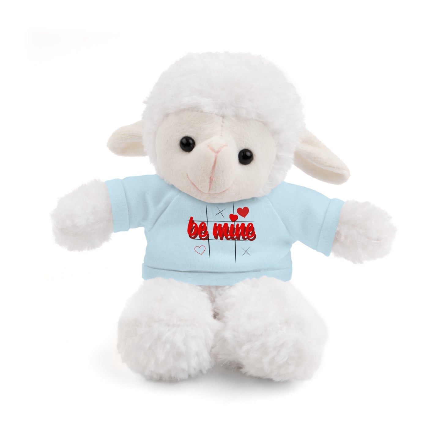 Loveable Stuffed Animal with 'Be Mine' Tee – Perfect Gift for Valentine's Day