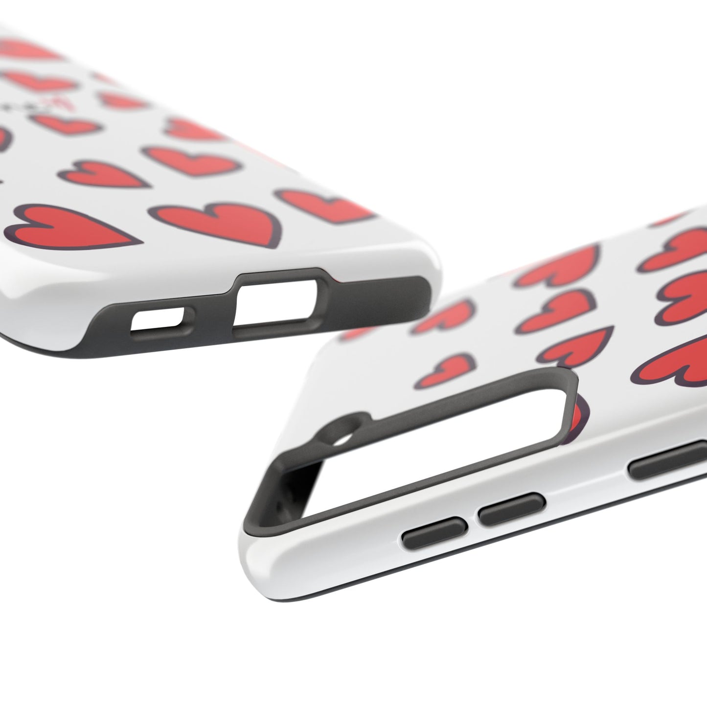 Love You Heart Phone Case - Durable Tough Protection for Everyday Life