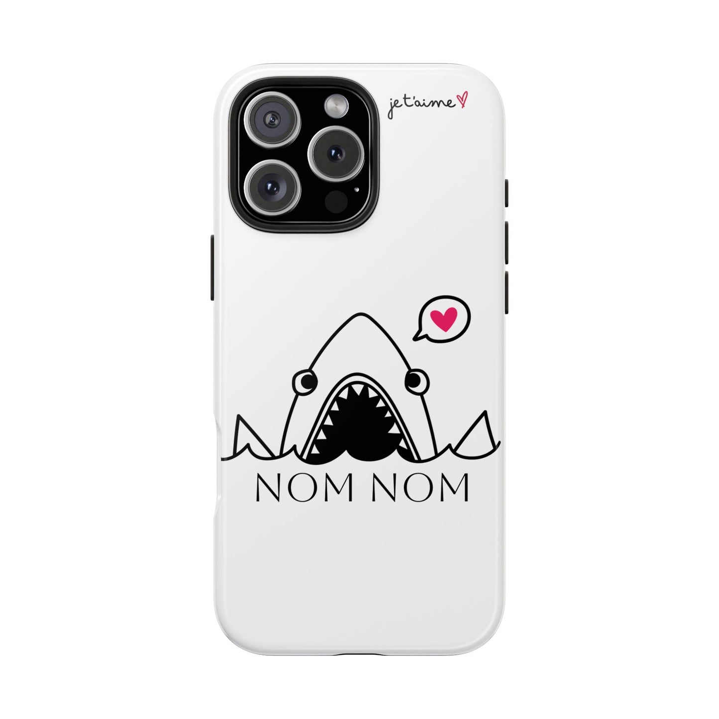 Shark Phone Case - 'NOM NOM' Design