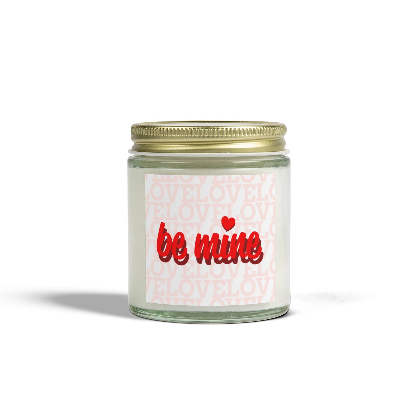 Be Mine Scented Candle - Coconut Apricot Wax (4oz) - Perfect Valentine's Day Gift