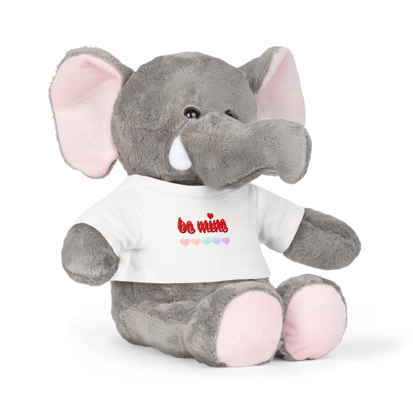 Valentine's Day Plush Toy with 'Be Mine' T-Shirt