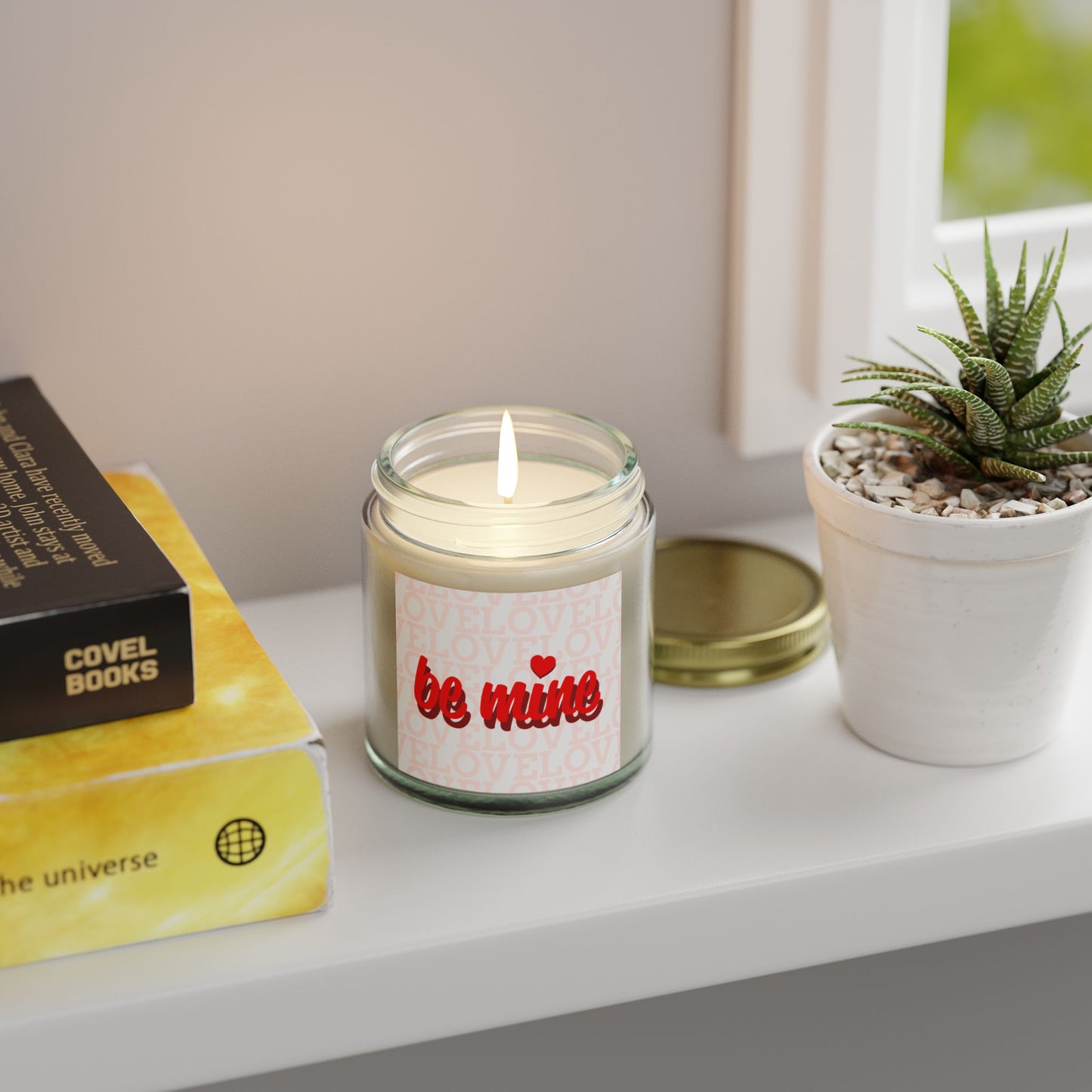 Be Mine Scented Candle - Coconut Apricot Wax (4oz) - Perfect Valentine's Day Gift