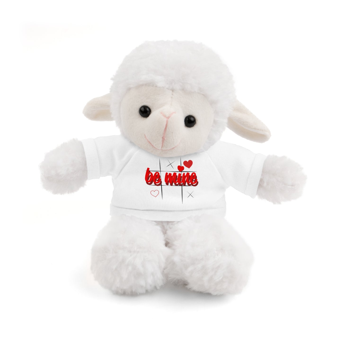 Loveable Stuffed Animal with 'Be Mine' Tee – Perfect Gift for Valentine's Day