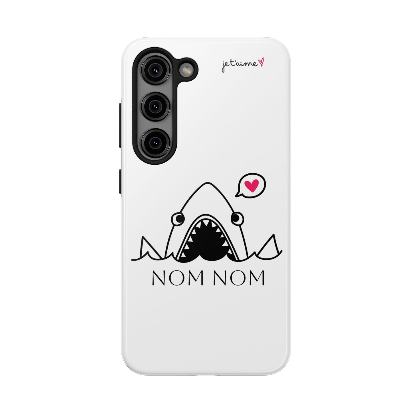 Shark Phone Case - 'NOM NOM' Design