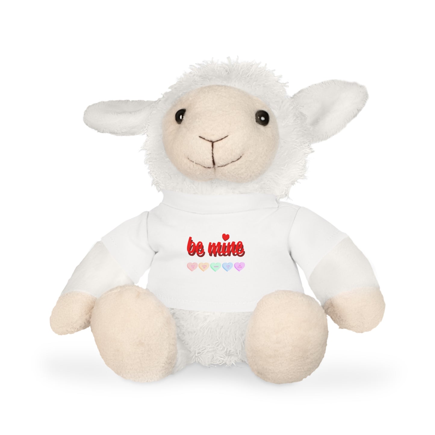 Valentine's Day Plush Toy with 'Be Mine' T-Shirt