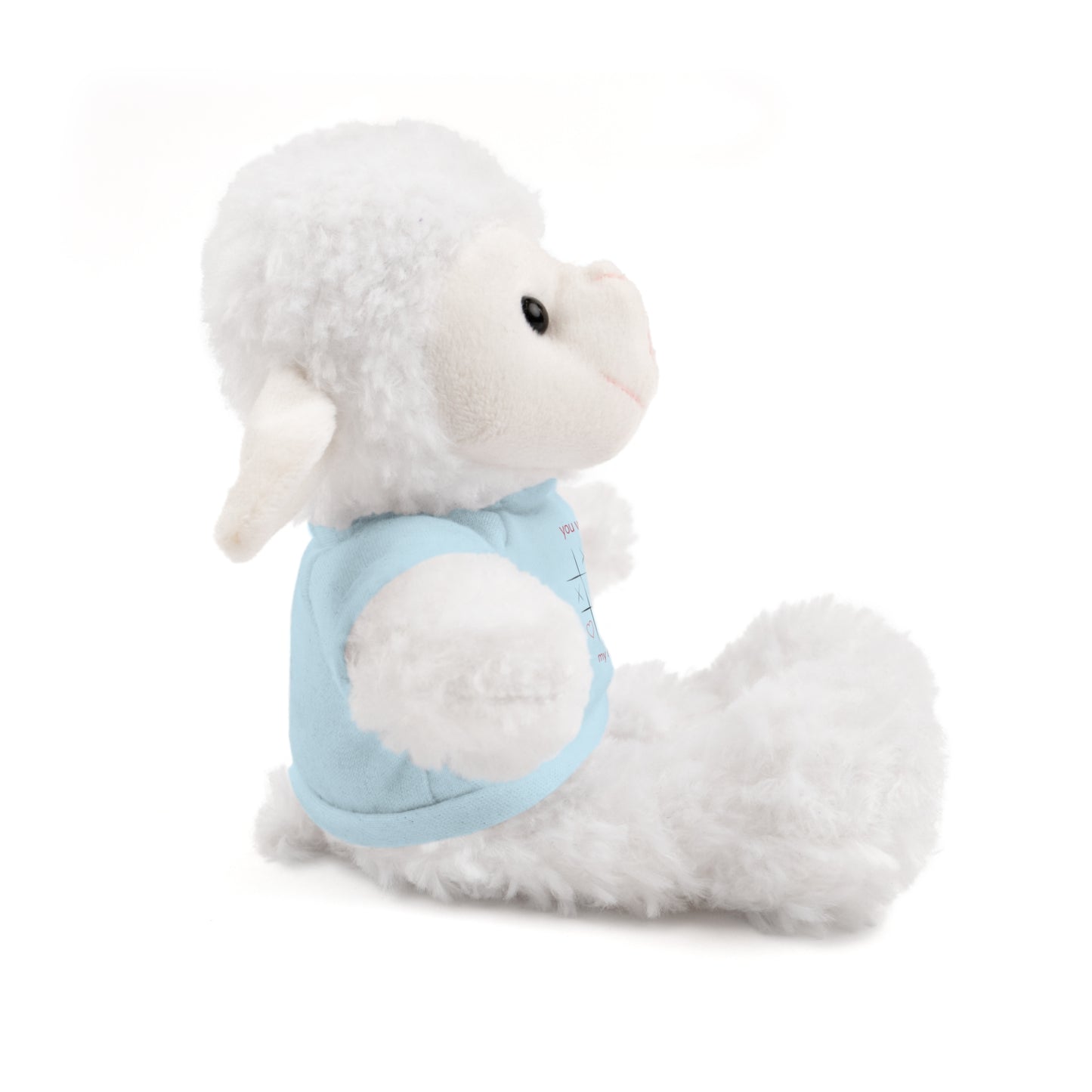 Adorable Bunny Stuffed Animal with Love Tee – Perfect Gift for Kids on Valentine's Day