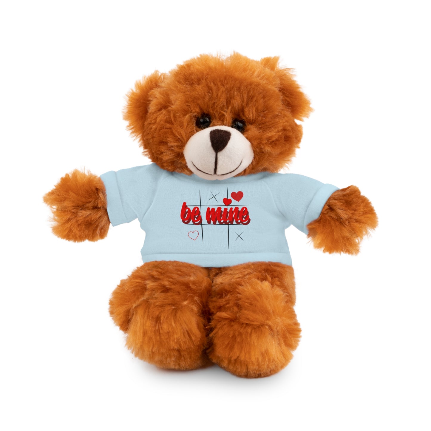 Loveable Stuffed Animal with 'Be Mine' Tee – Perfect Gift for Valentine's Day