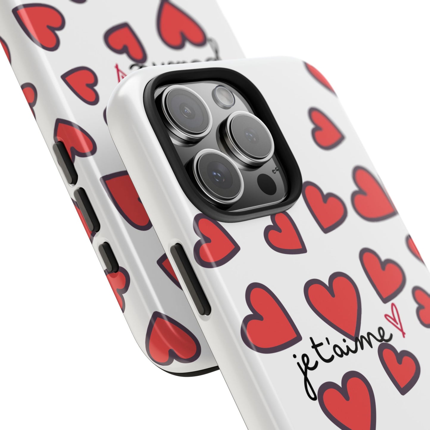 Love You Heart Phone Case - Durable Tough Protection for Everyday Life