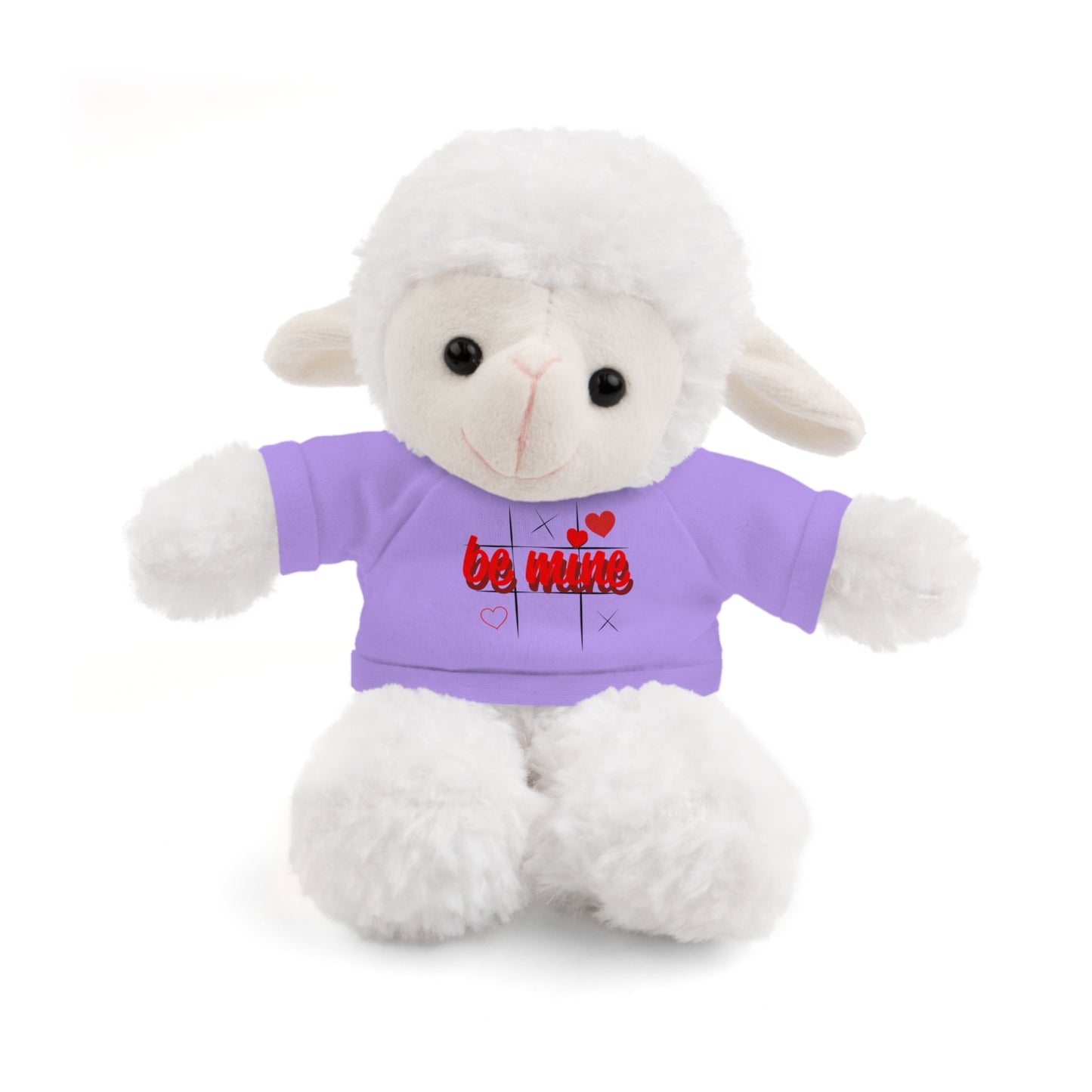 Loveable Stuffed Animal with 'Be Mine' Tee – Perfect Gift for Valentine's Day