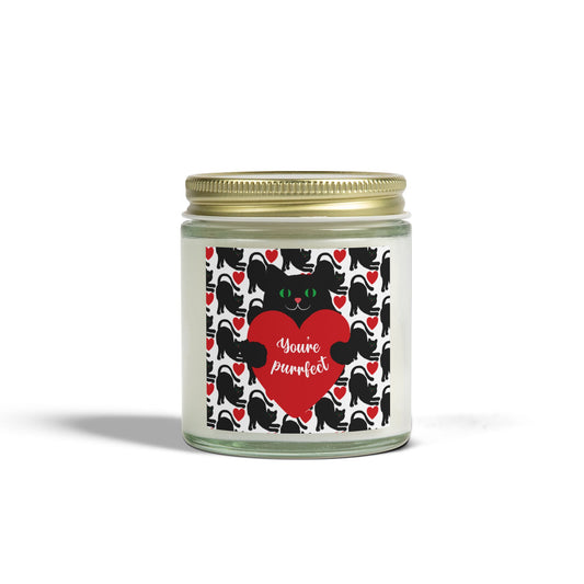 You're Purrfect Scented Candle - Coconut Apricot Wax (4oz)