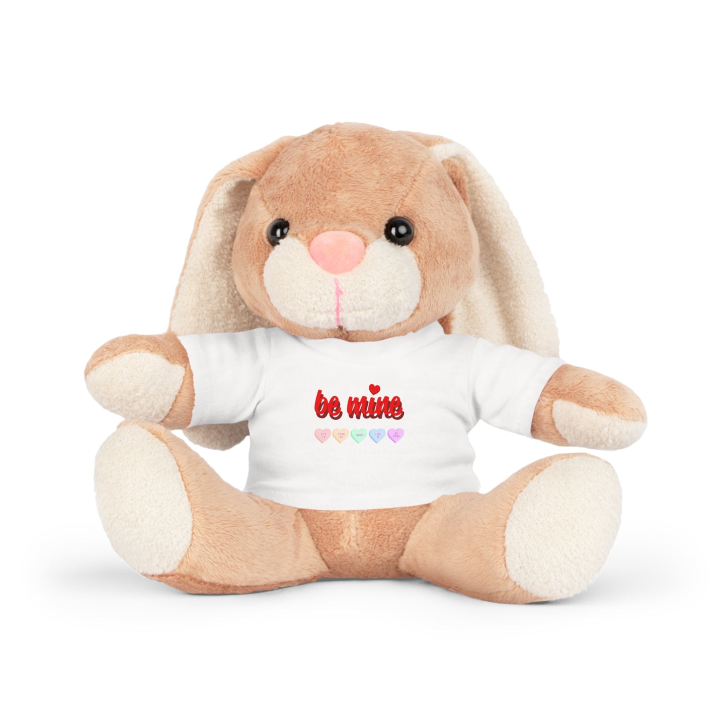 Valentine's Day Plush Toy with 'Be Mine' T-Shirt