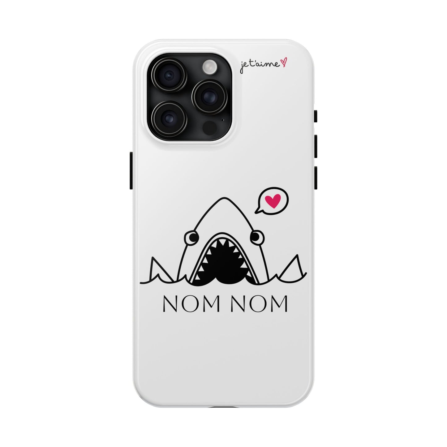 Shark Phone Case - 'NOM NOM' Design