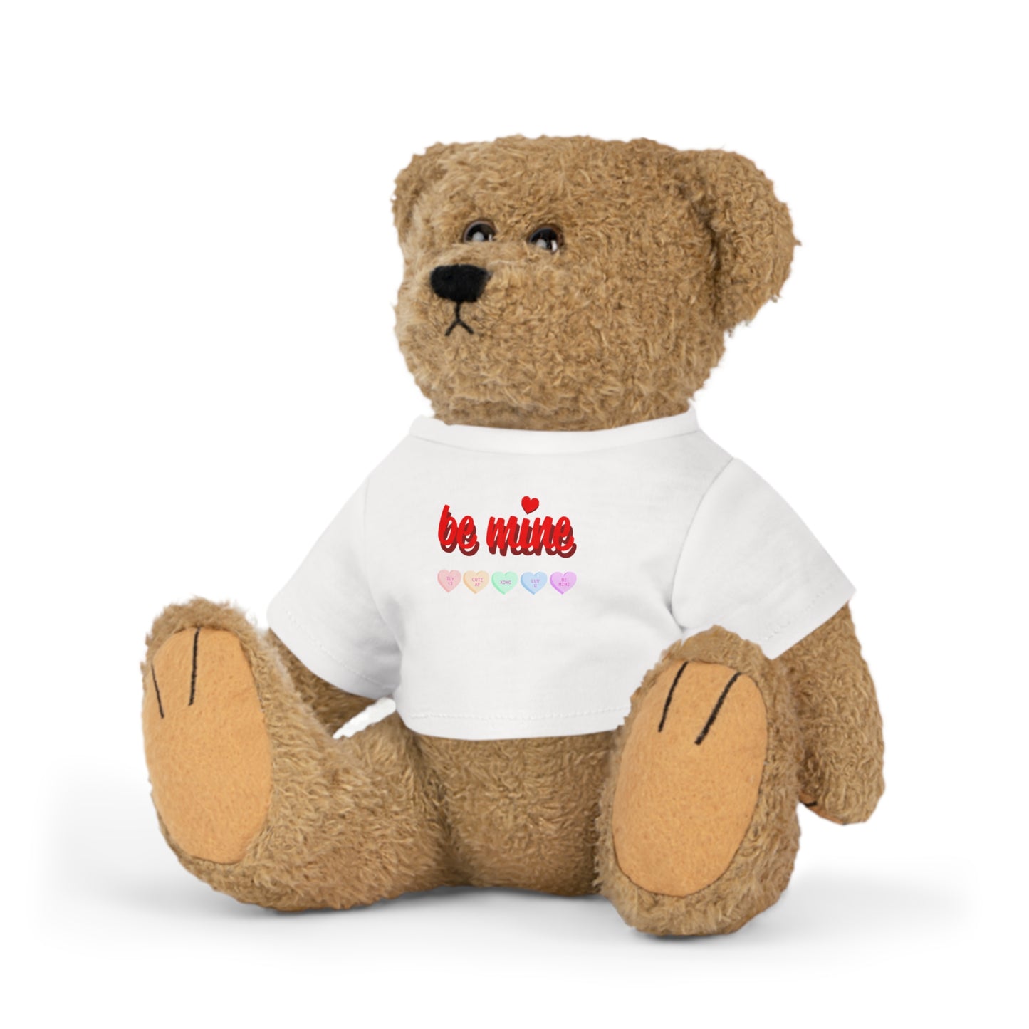 Valentine's Day Plush Toy with 'Be Mine' T-Shirt