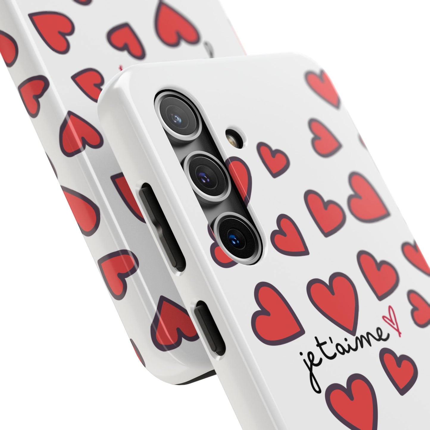 Love You Heart Phone Case - Durable Tough Protection for Everyday Life