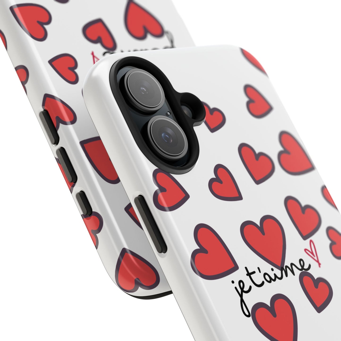 Love You Heart Phone Case - Durable Tough Protection for Everyday Life