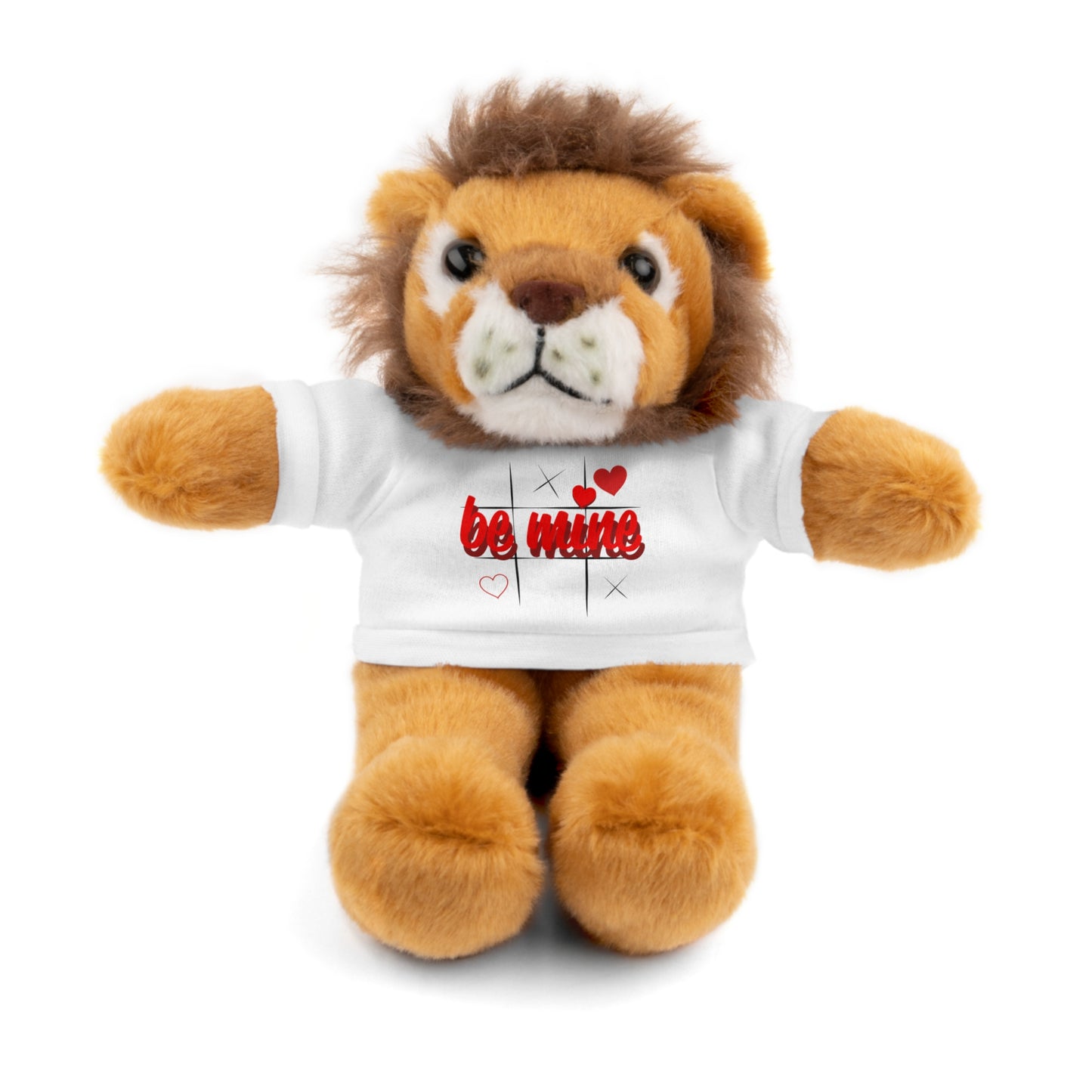 Loveable Stuffed Animal with 'Be Mine' Tee – Perfect Gift for Valentine's Day