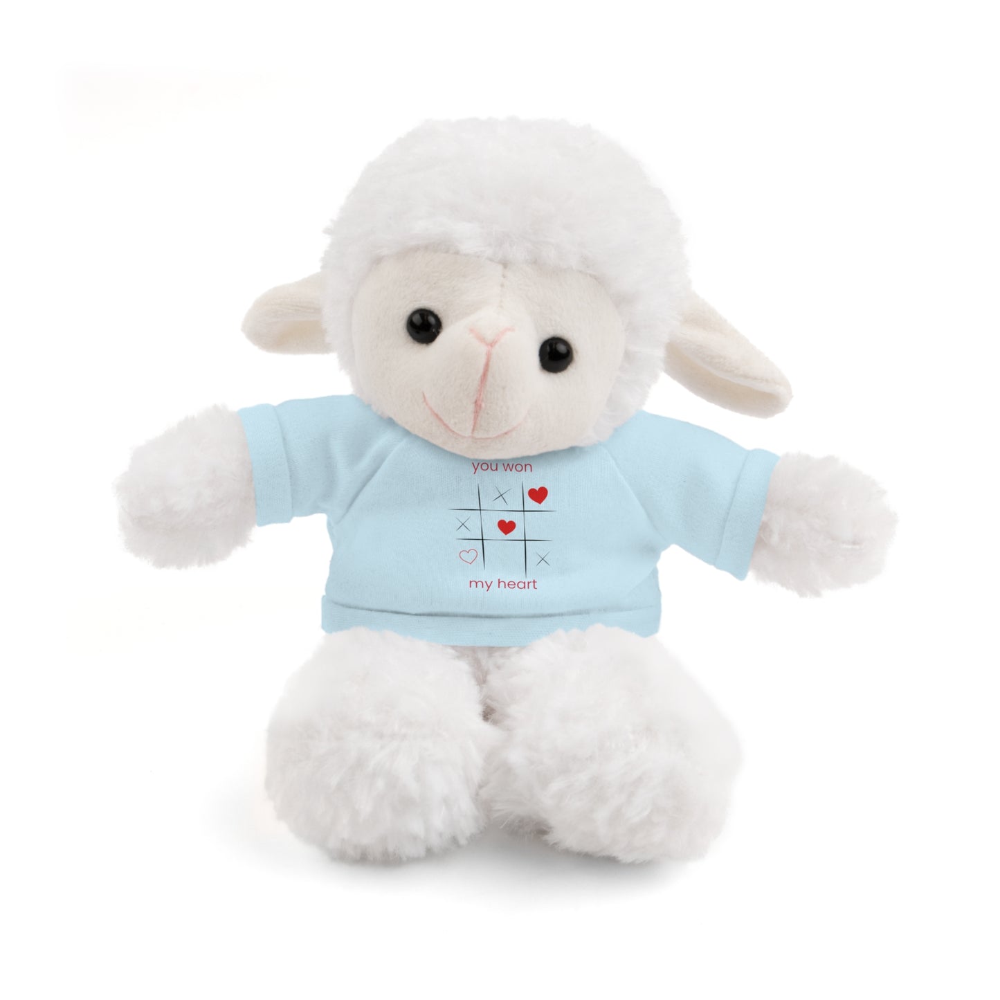 Adorable Bunny Stuffed Animal with Love Tee – Perfect Gift for Kids on Valentine's Day