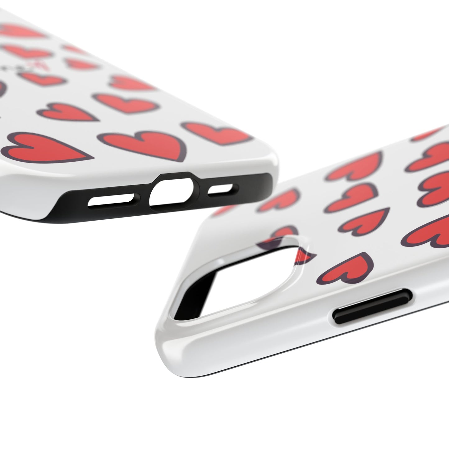 Love You Heart Phone Case - Durable Tough Protection for Everyday Life