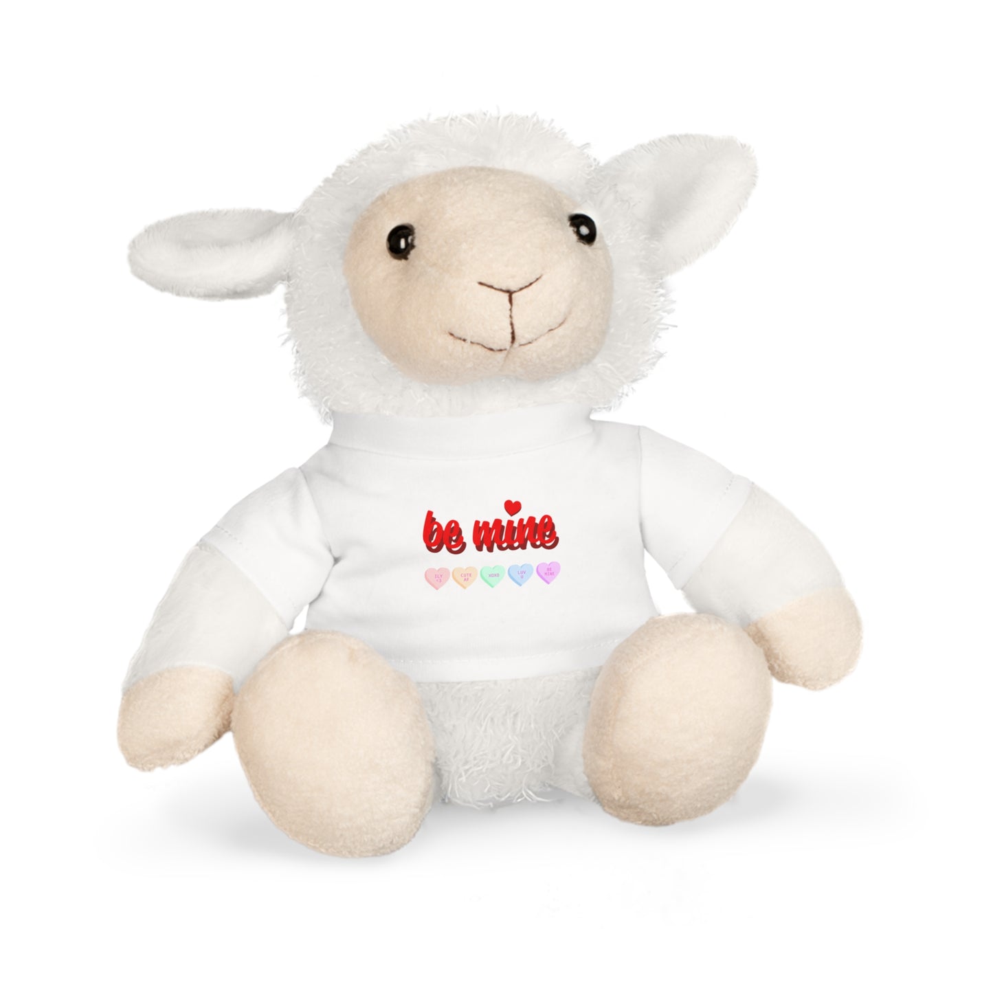 Valentine's Day Plush Toy with 'Be Mine' T-Shirt