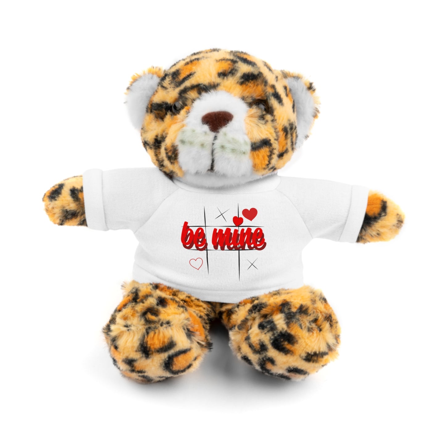 Loveable Stuffed Animal with 'Be Mine' Tee – Perfect Gift for Valentine's Day