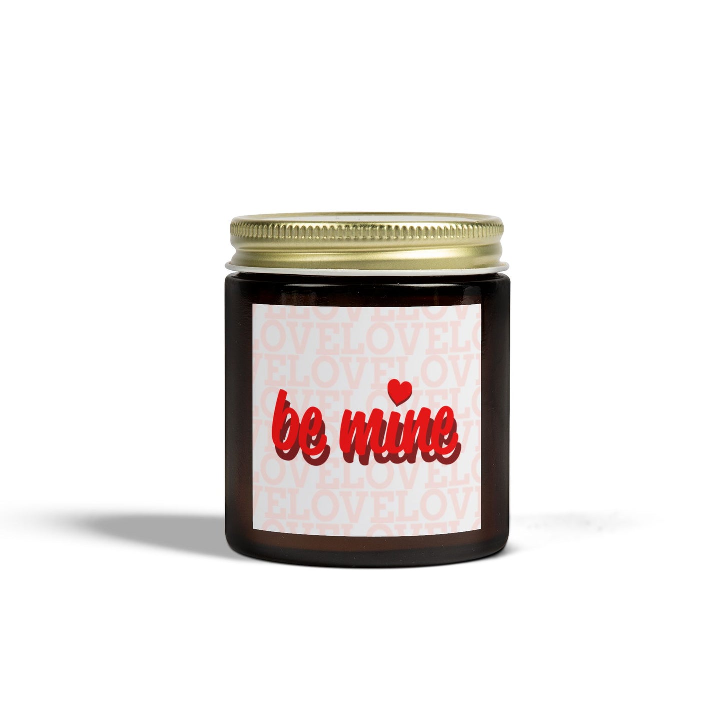 Be Mine Scented Candle - Coconut Apricot Wax (4oz) - Perfect Valentine's Day Gift