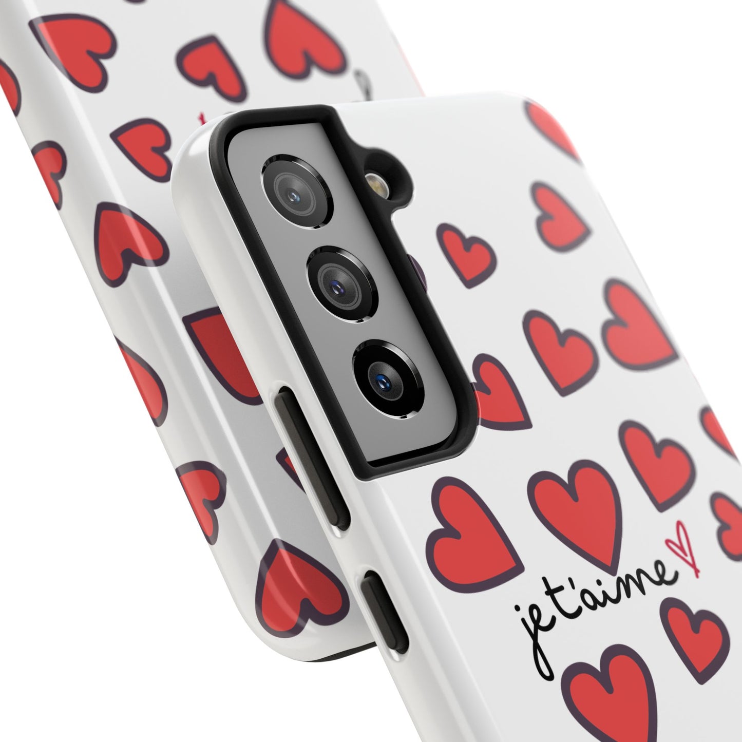 Love You Heart Phone Case - Durable Tough Protection for Everyday Life