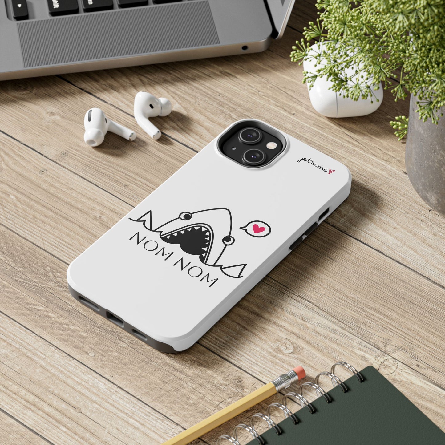 Shark Phone Case - 'NOM NOM' Design