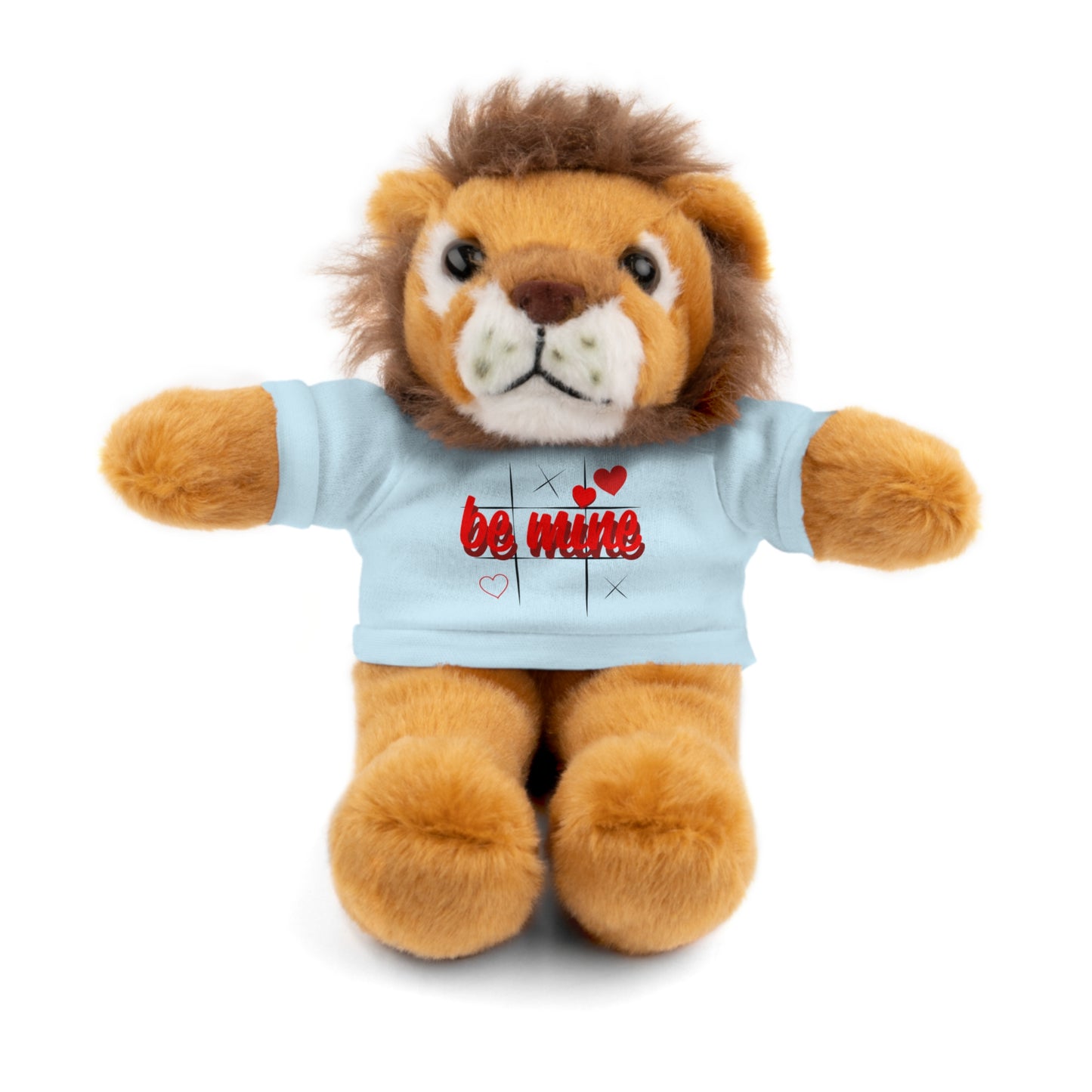 Loveable Stuffed Animal with 'Be Mine' Tee – Perfect Gift for Valentine's Day