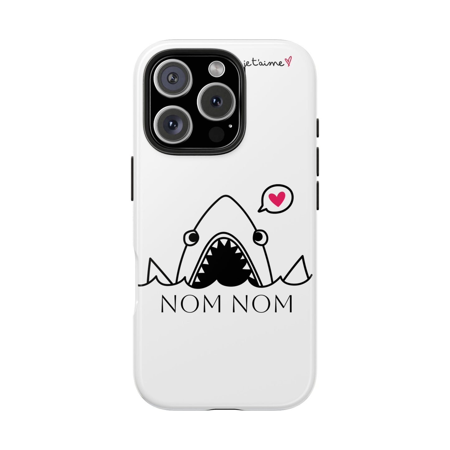 Shark Phone Case - 'NOM NOM' Design