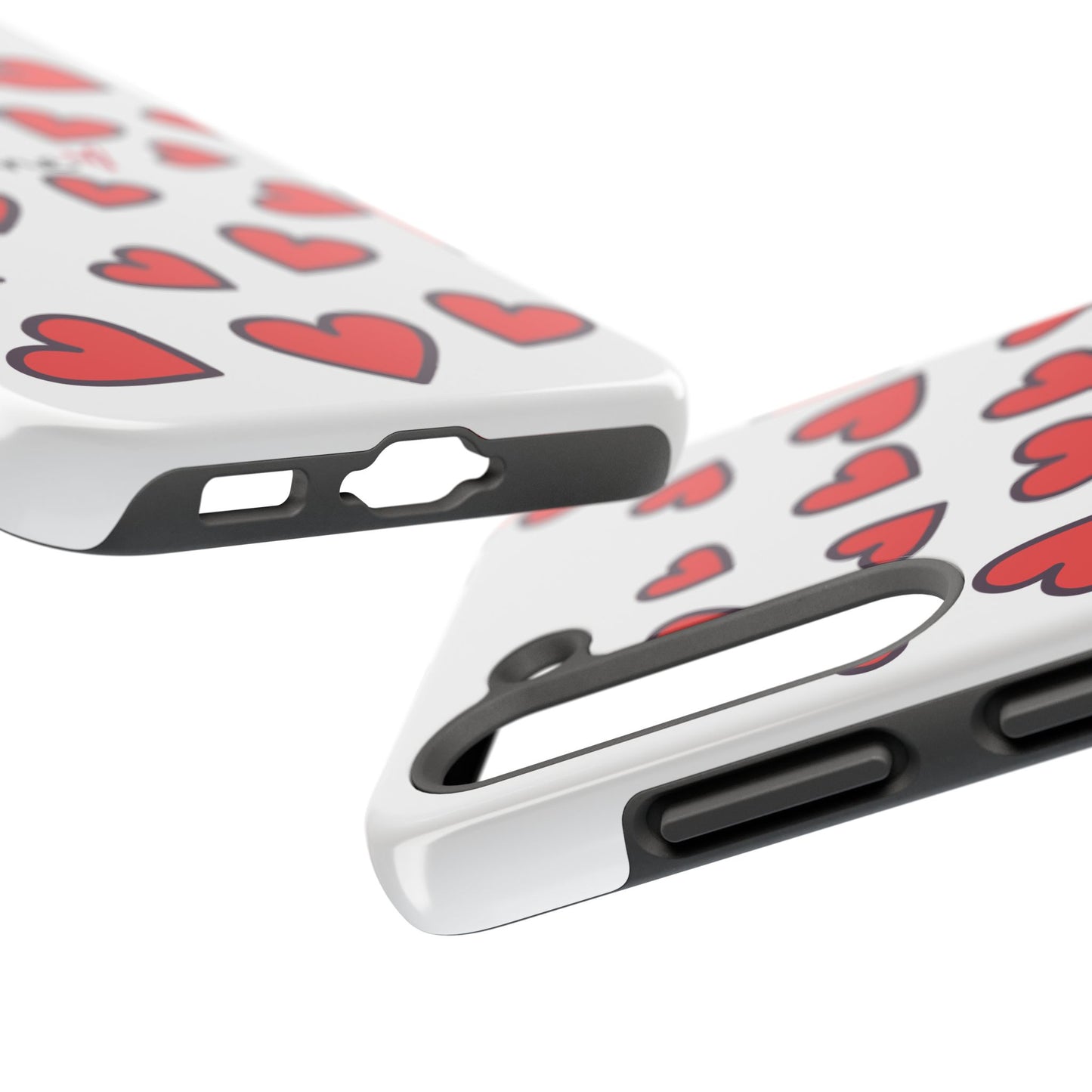 Love You Heart Phone Case - Durable Tough Protection for Everyday Life