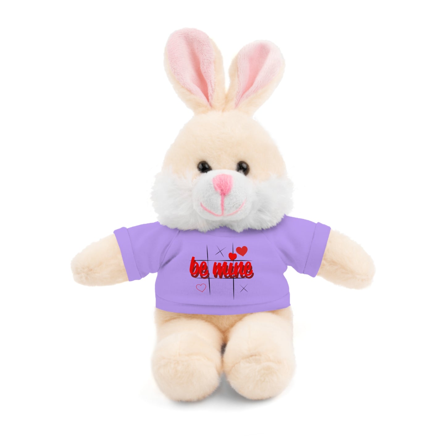 Loveable Stuffed Animal with 'Be Mine' Tee – Perfect Gift for Valentine's Day