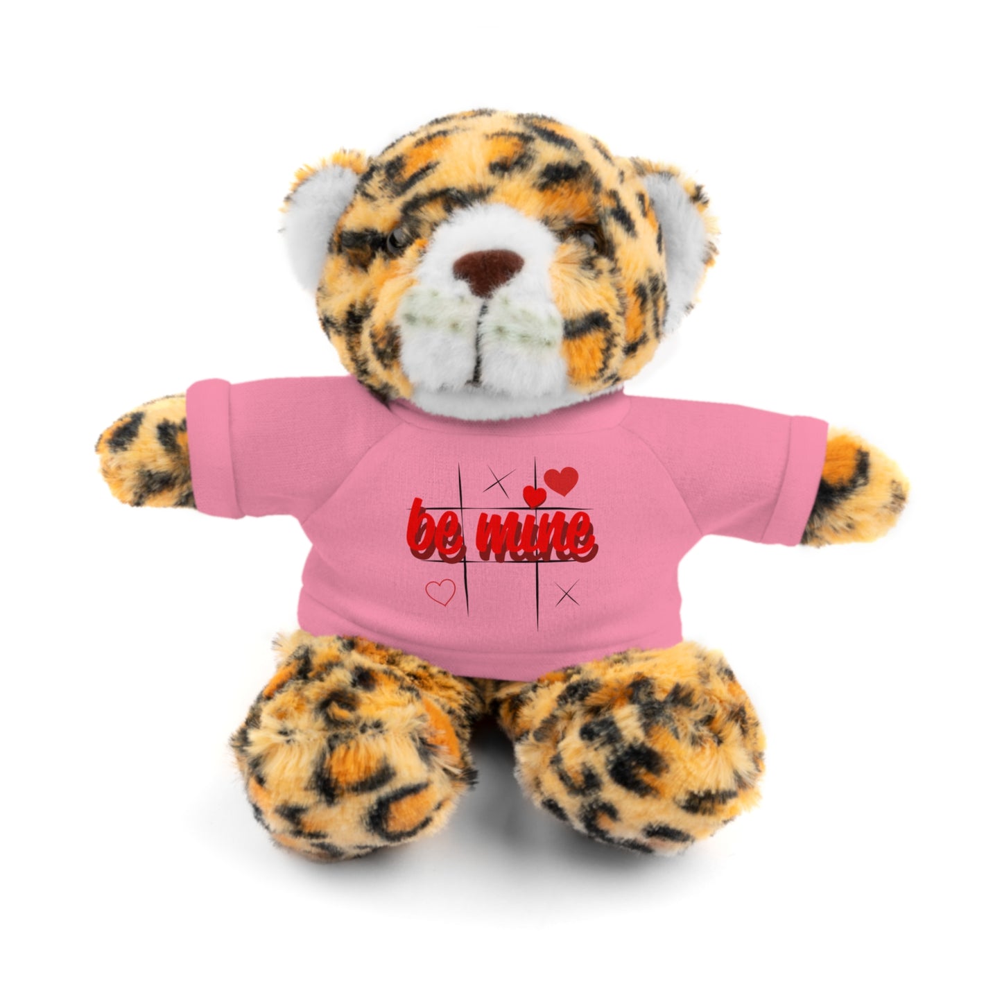 Loveable Stuffed Animal with 'Be Mine' Tee – Perfect Gift for Valentine's Day