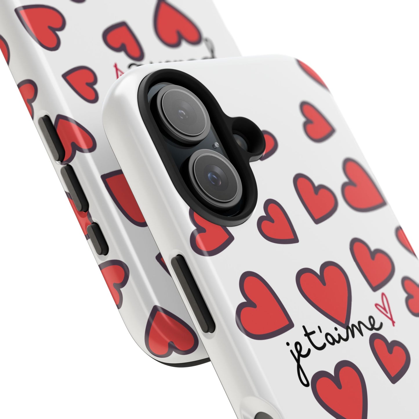 Love You Heart Phone Case - Durable Tough Protection for Everyday Life