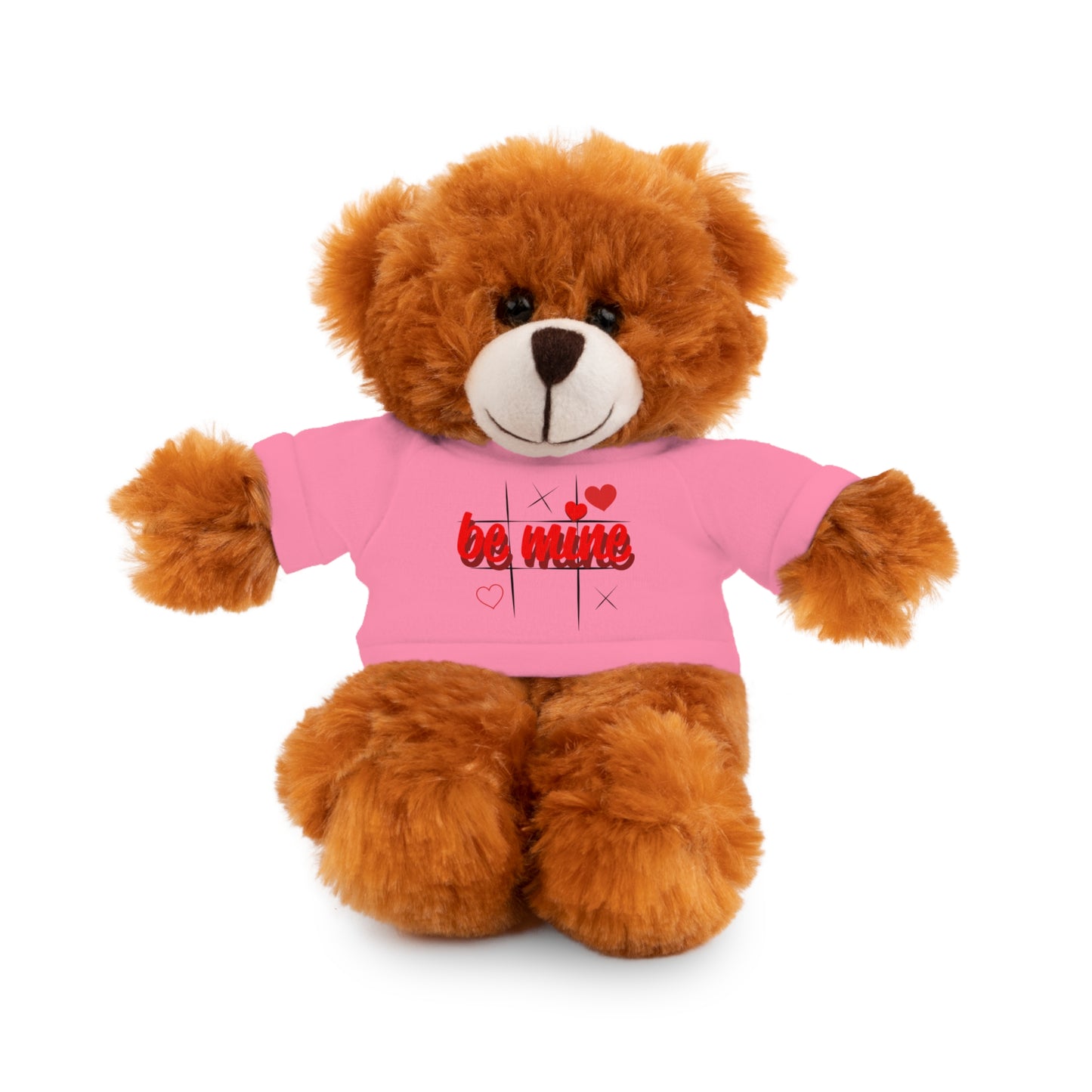 Loveable Stuffed Animal with 'Be Mine' Tee – Perfect Gift for Valentine's Day