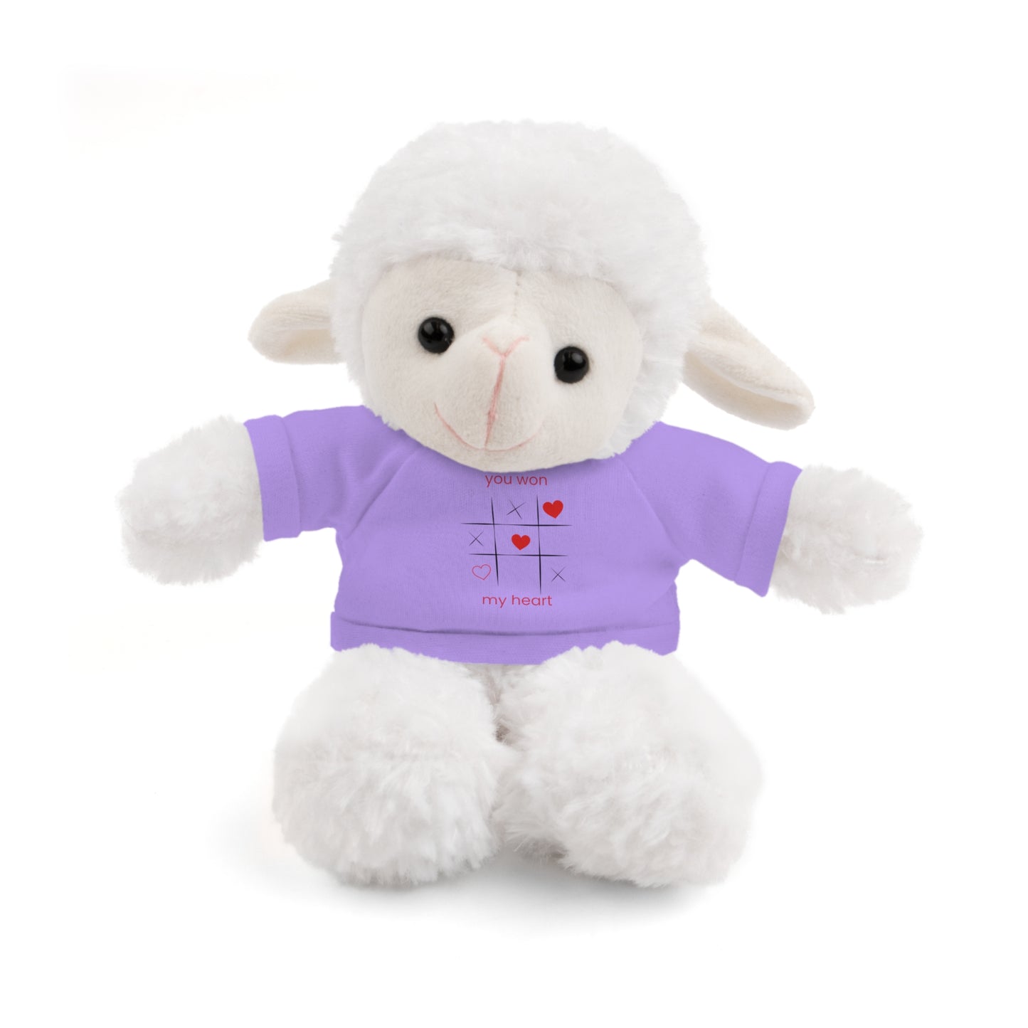 Adorable Bunny Stuffed Animal with Love Tee – Perfect Gift for Kids on Valentine's Day