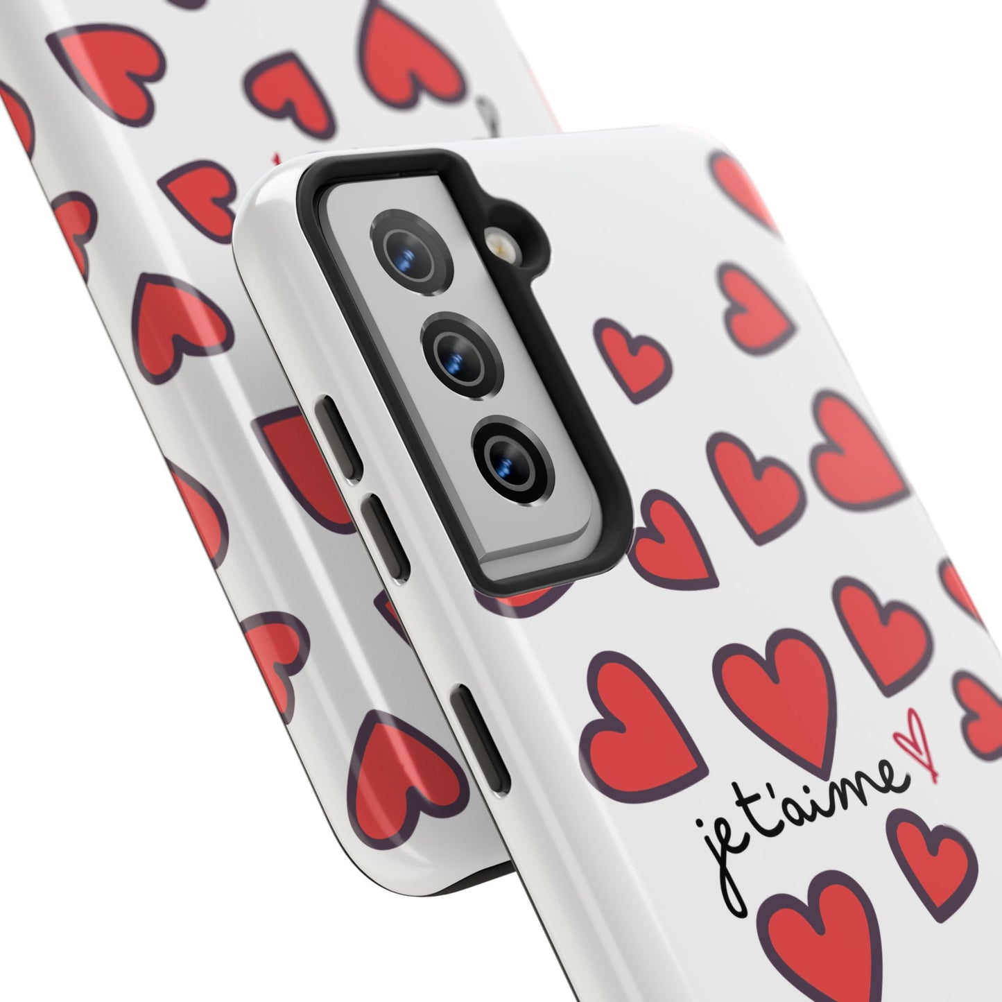 Love You Heart Phone Case - Durable Tough Protection for Everyday Life