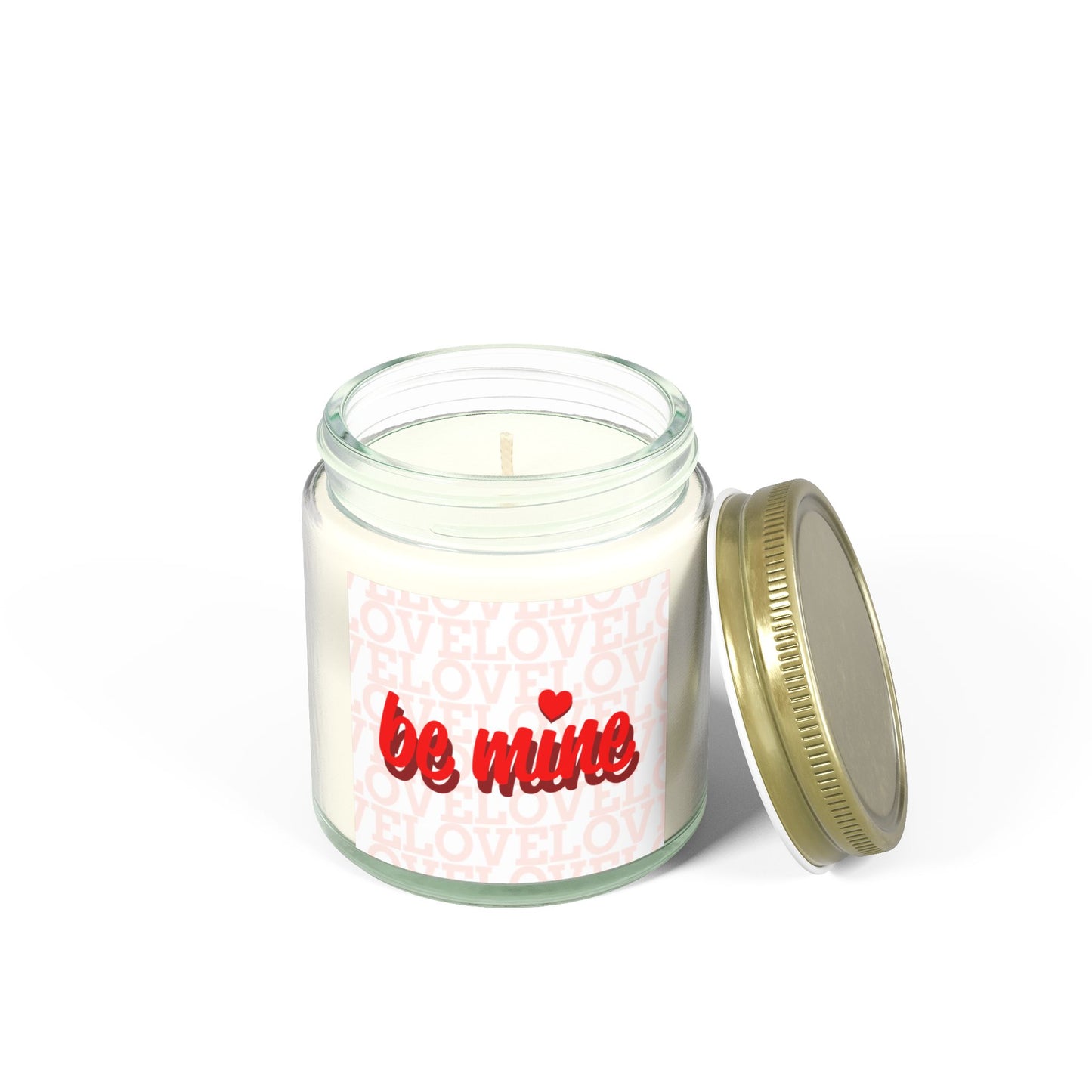 Be Mine Scented Candle - Coconut Apricot Wax (4oz) - Perfect Valentine's Day Gift