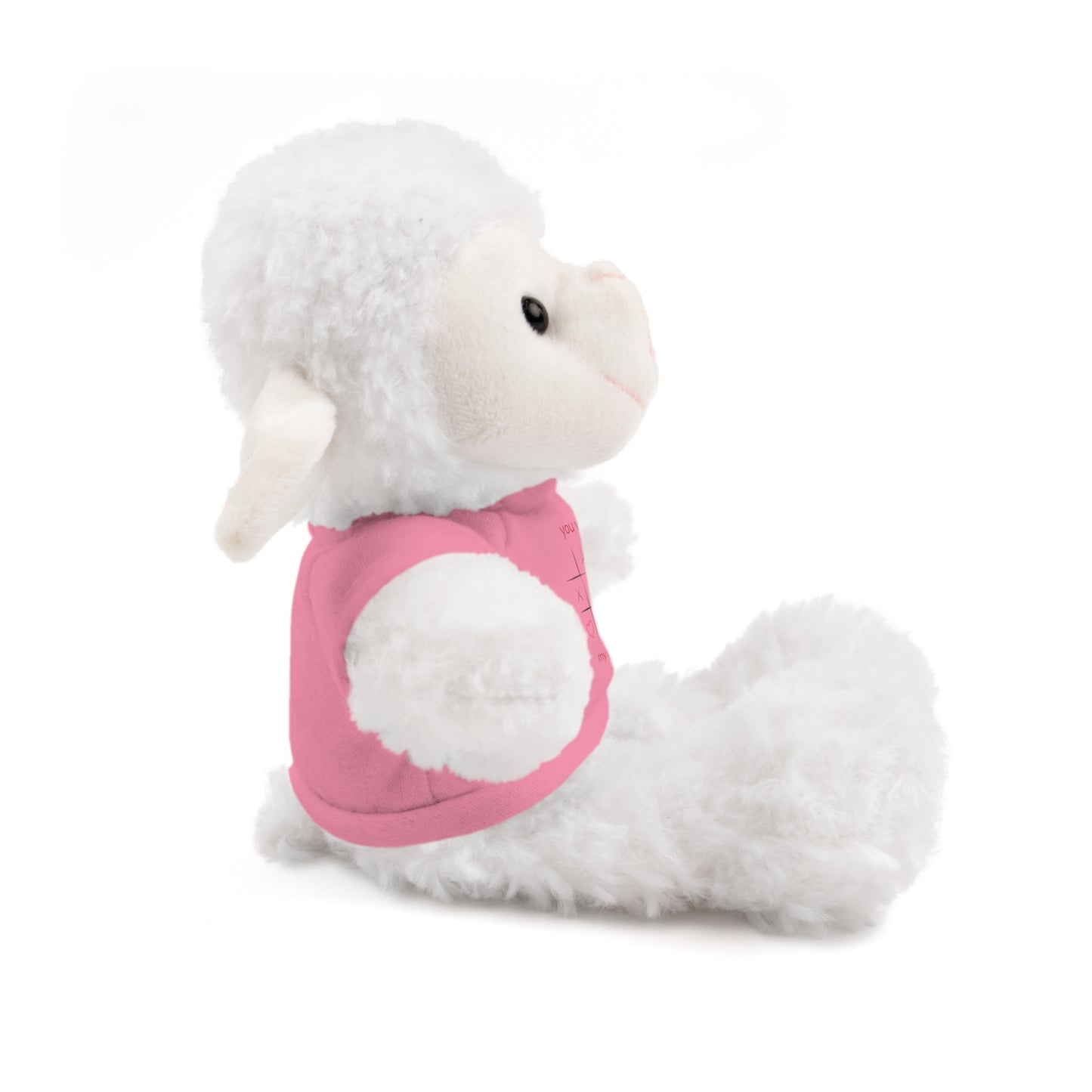 Adorable Bunny Stuffed Animal with Love Tee – Perfect Gift for Kids on Valentine's Day