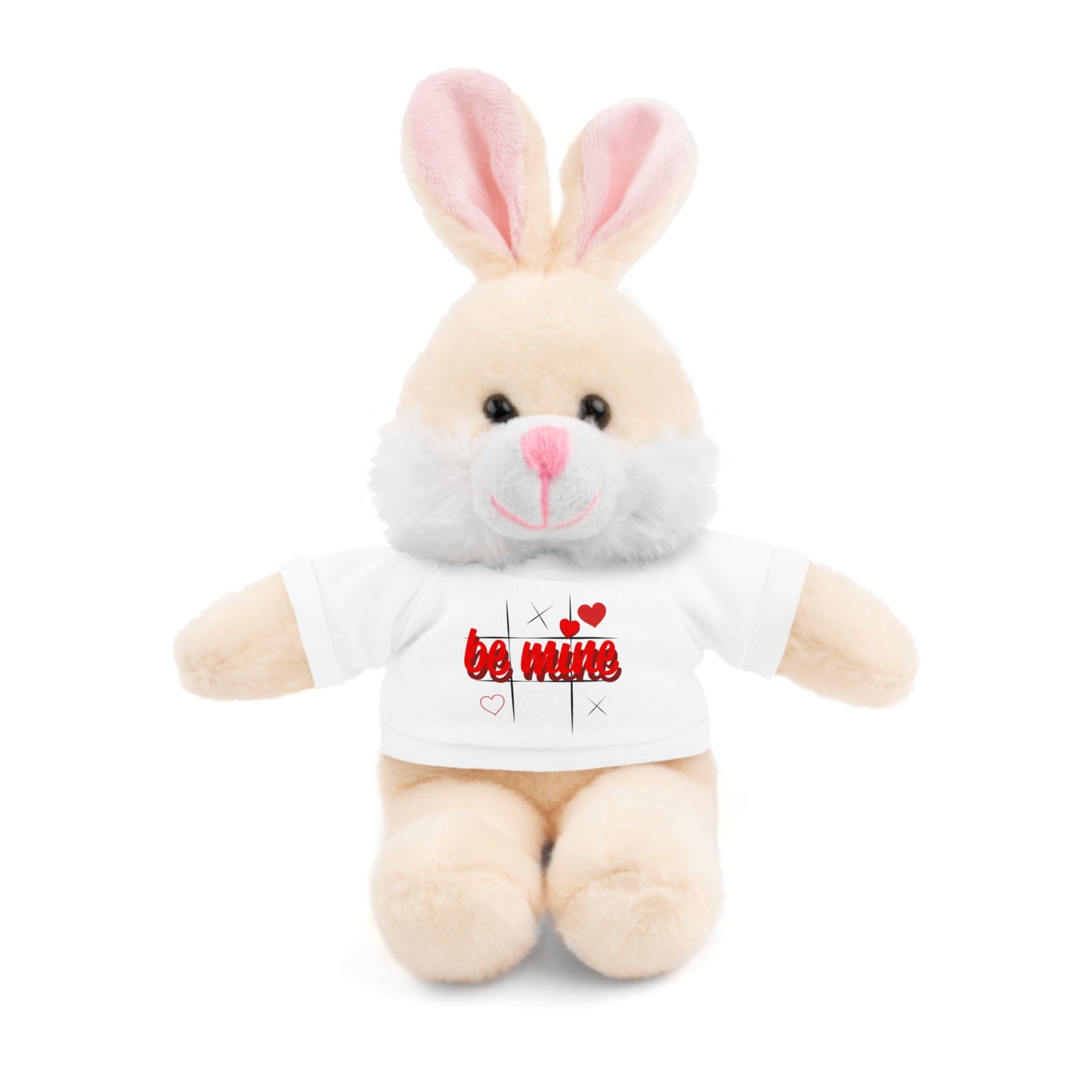 Loveable Stuffed Animal with 'Be Mine' Tee – Perfect Gift for Valentine's Day