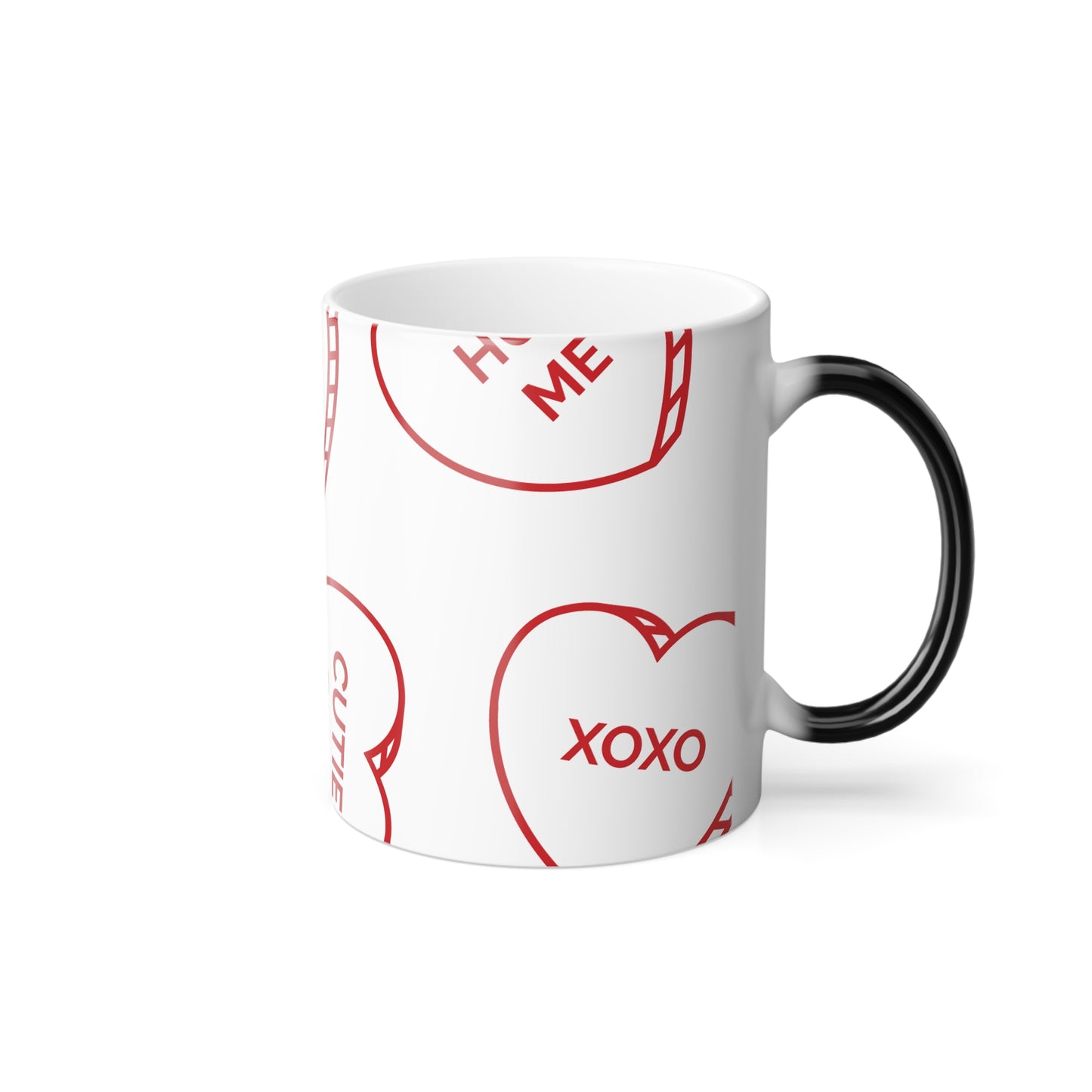 Romantic Color Morphing Mug - 'Be Mine' Design for Valentine's Day