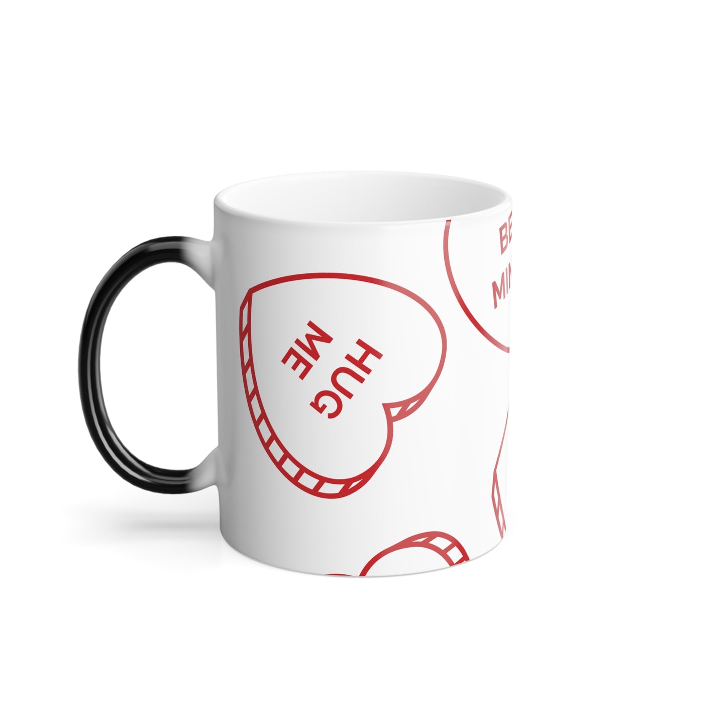 Romantic Color Morphing Mug - 'Be Mine' Design for Valentine's Day